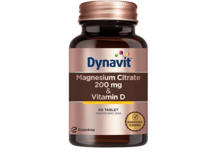 Magnesium Sitrat & D-Vitamini (60 tablet) - Dynavit