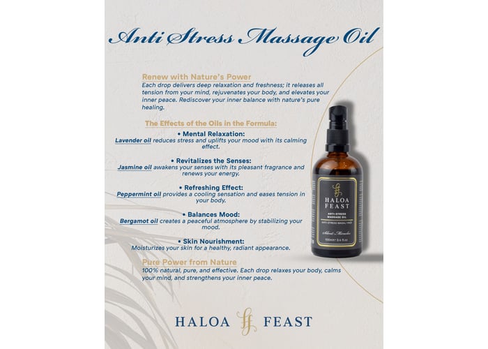 Anti Stres Masaj Yağı (100ml) - HALOA FEAST