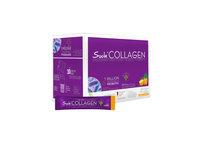 Collagen + Probiyotik Ananas Aromalı (30 adet saşe x 10gr) - Suda