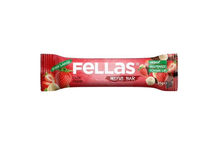 Çilekli ve Fındıklı Bar (35gr) - Fellas