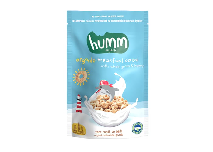 Organik Tam Tahıllı ve Ballı Kahvaltılık Gevrek (80gr) - Humm