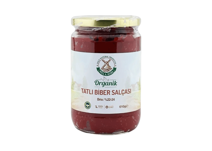 Organik Tuzsuz Tatlı Biber Salçası (610gr) - Mill & More