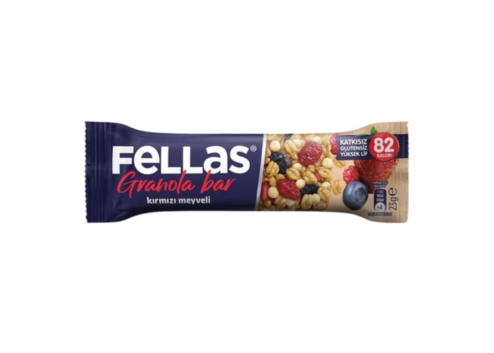 Kırmızı Meyveli Granola Bar (23gr) - Fellas