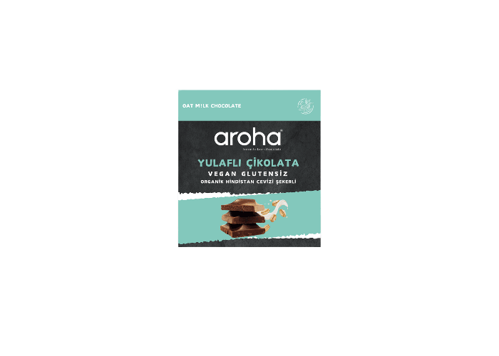 Yulaf Sütlü Organik Hindistan Cevizi Şekerli Çikolata (42gr) - Aroha