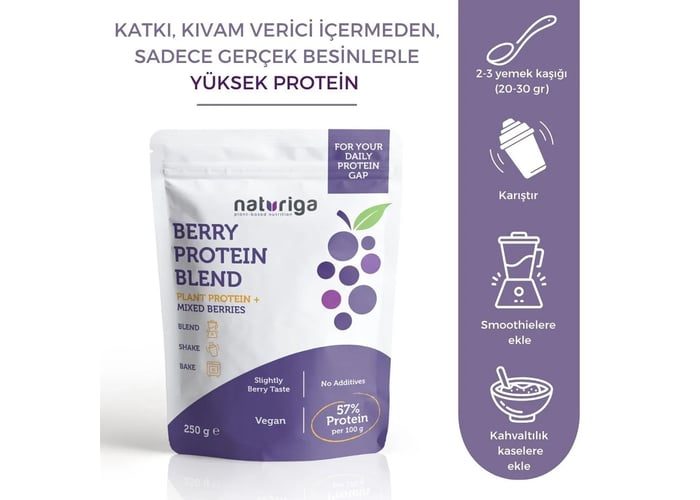 Berry Protein Karışımı (Berry Blend, 250gr) - Naturiga