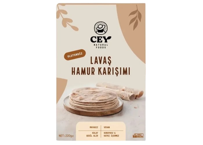 Lavaş Hamur Karışımı (Glutensiz, 220gr) - Cey Natural Foods