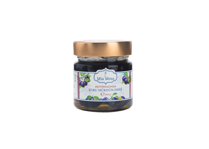 Zeytinyağında Kuru Mürdüm Eriği (200gr) - Mia Mesa