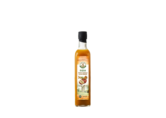 Organik Zencefilli ve Zerdeçallı Elma Sirkesi (500ml) - Mill & More