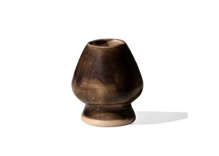 Seramik Fırçalık – Matcha Whisk Standı (Kahverengi) - La Matcha