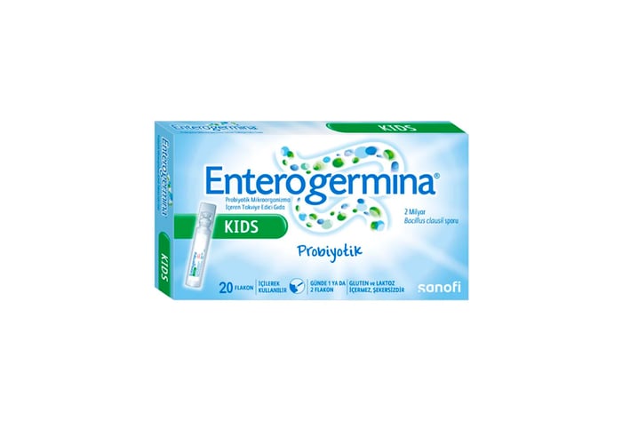 Kids  2 Milyar Bacillus Clausii Sporu İçeren Probiyotik (5ml, 20 flakon) - Enterogermina