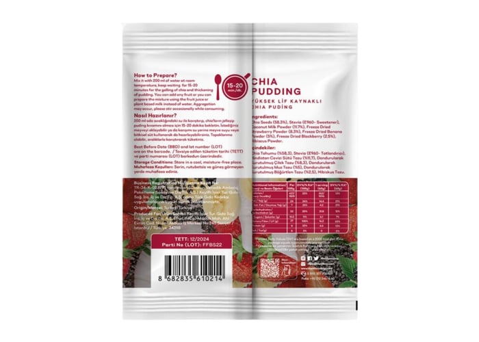 Chia Pudding (57gr) - Thelifeco