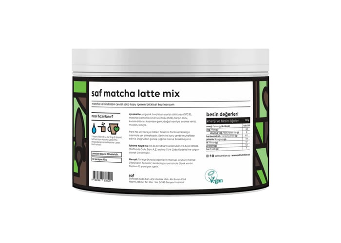 Matcha Latte Mix (120gr) - Saf Nutrition