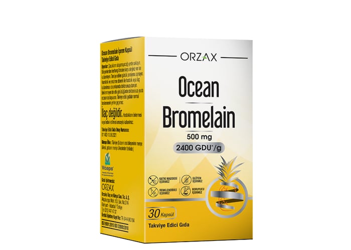 Ocean Bromelain (30 kapsül) - Orzax