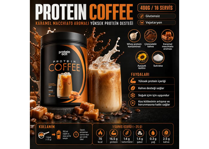 Protein Coffee Caramel Macchiato (400gr) - Proteinocean