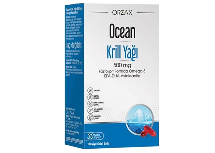 Ocean Krill Oil (30 softjel kapsül) - Orzax