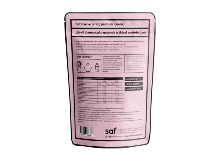 Strawberry Cheesecake Simple Protein Mix (600gr) - Saf Nutrition