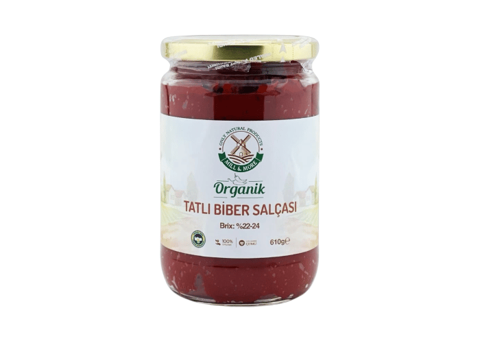 Mill & More Organik Tuzsuz Tatlı Biber Salçası (610gr)