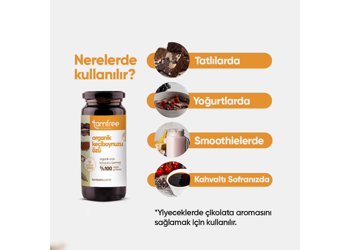 Organik ve Glutensiz Keçiboynuzu Özü (315gr) - TamFree