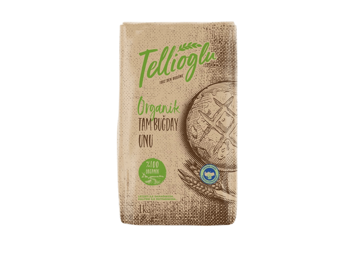Organik Tam Buğday Unu (1000gr) - Tellioğlu