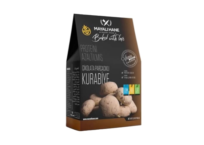 Düşük Proteinli Çikolata Parçacıklı Kurabiye (150gr) - Mayalı Hane