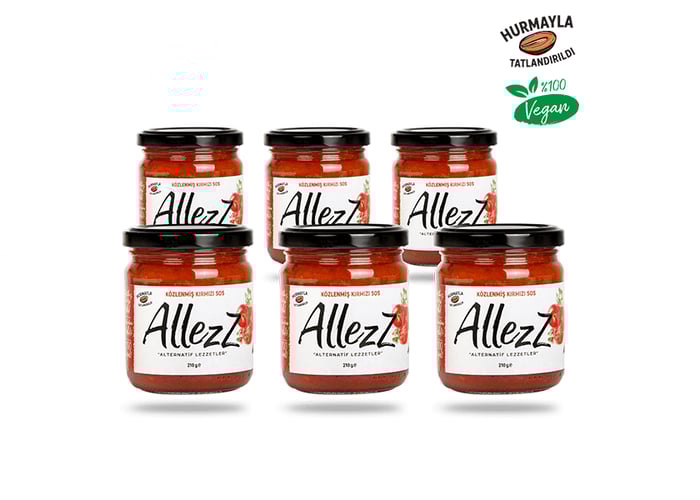 Közlenmiş Kırmızı Sos (6 Adet x 210gr) - Allezz