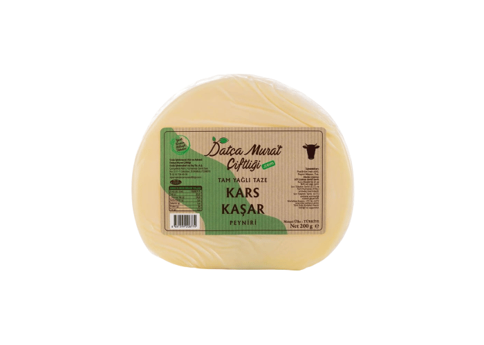 Tam Yağlı Kars Taze  Kaşar (200gr) - Datça Murat Çiftliği