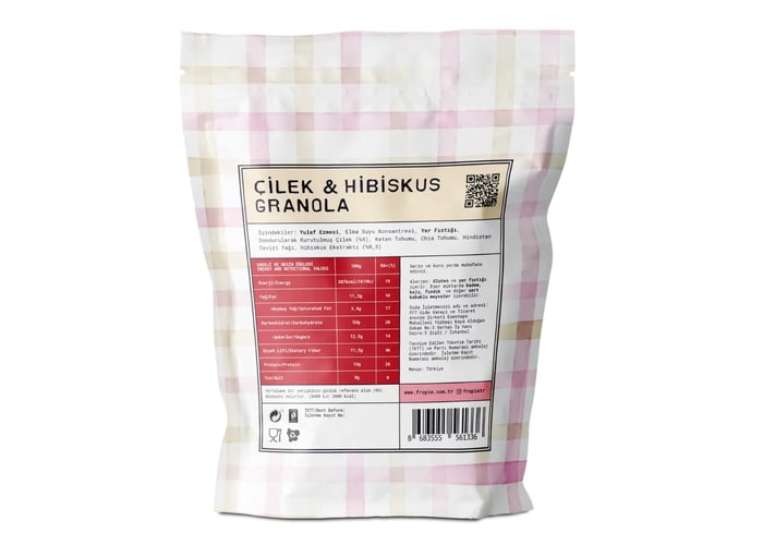 Hibiskus & Çilekli Granola (360gr) - Fropie