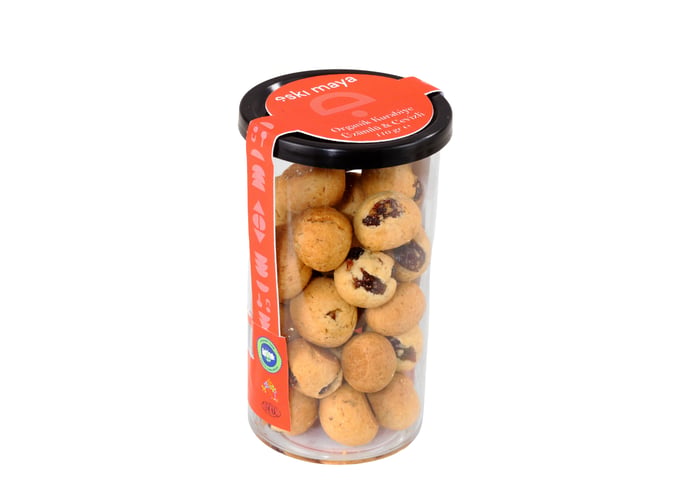 Eski maya Organik Kurabiye (Üzümlü  Cevizli, 220gr)