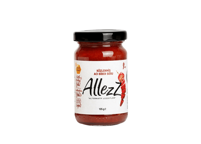 Közlenmiş Acı Biber Sosu (Çok Acı,105gr) - Allezz
