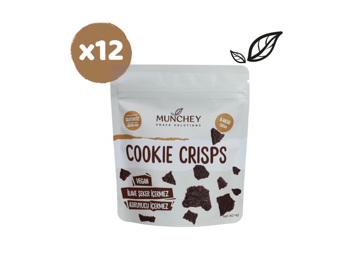 Cookie Crisps Kakao (12 adet x 40gr) - Munchey Food