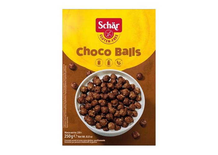 Choco Balls Kakaolu Mısır Gevreği (Glutensiz, 250gr) - Schar