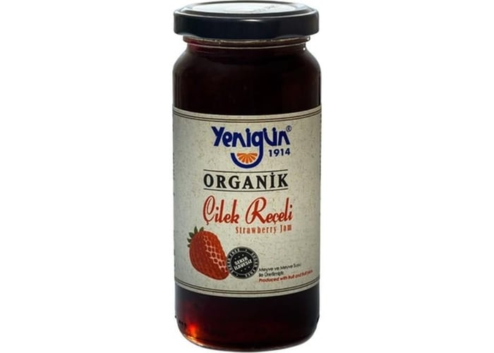 Organik Çilek Reçeli (290gr) - Yenigün