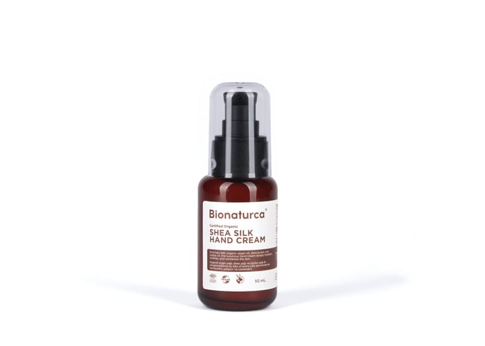 Organik Sertifikalı Shea Yağlı İpeksi El Kremi (50ml) - Bionaturca