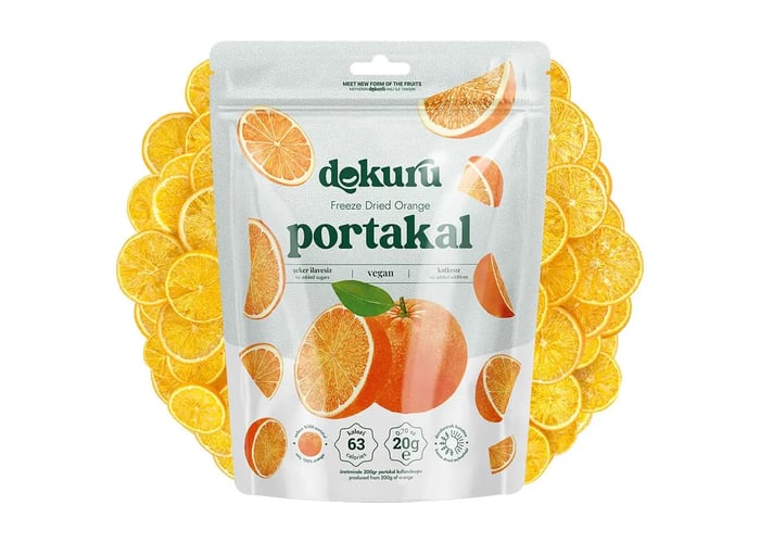 Dondurularak Kurutulmuş Portakal (20gr) - Dokuru