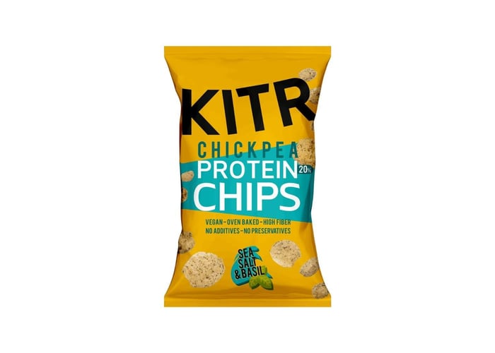 Deniz Tuzlu ve Fesleğenli Yüksek Proteinli Nohut Cipsi (50gr) - Kıtr