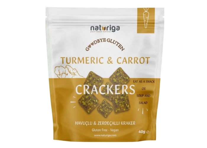 Havuçlu & Zerdeçallı Kraker (40gr) - Naturiga