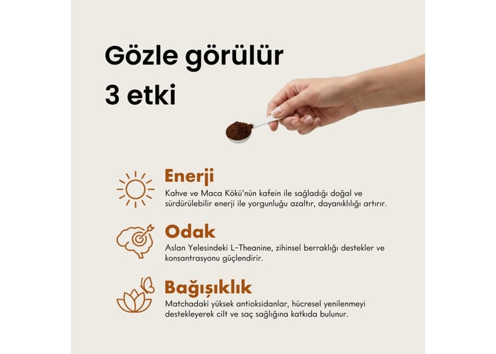 Fonksiyonel Mantar Takviyeli Arabica Çözünebilir Kahve (60 porsiyon, 150gr) - Mago Matcha