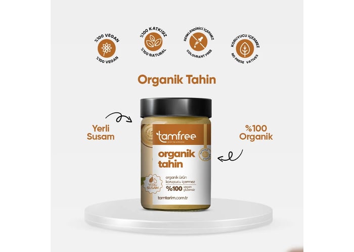 Glutensiz Organik Tahin (300gr) - TamFree