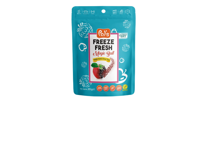Freeze Fresh Böğürtlenli Elma Topu (Kurutulmuş Meyve, 16gr) - Pol's