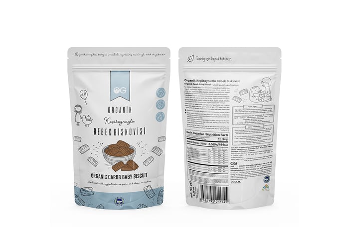 Organik Keçiboynuzlu Bebek Bisküvisi (+6 Ay, 150gr) - Og Natural