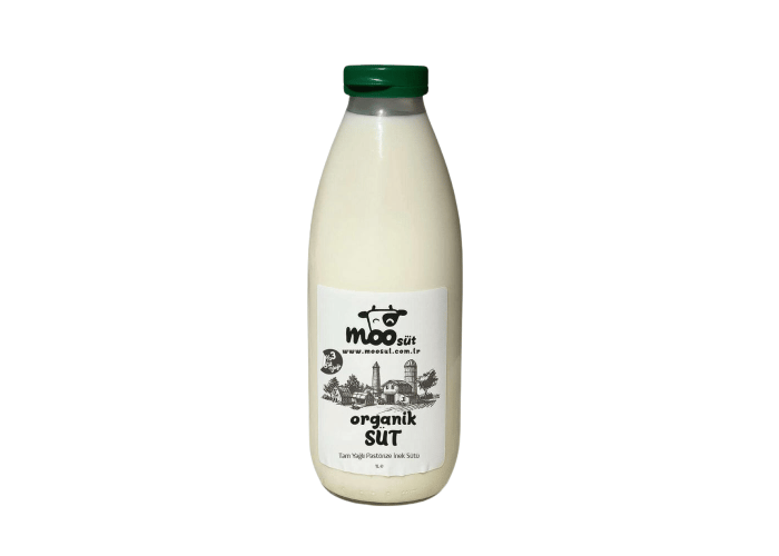 Organik Tam Yağlı Pastörize İnek Sütü (1lt) - Moo Süt