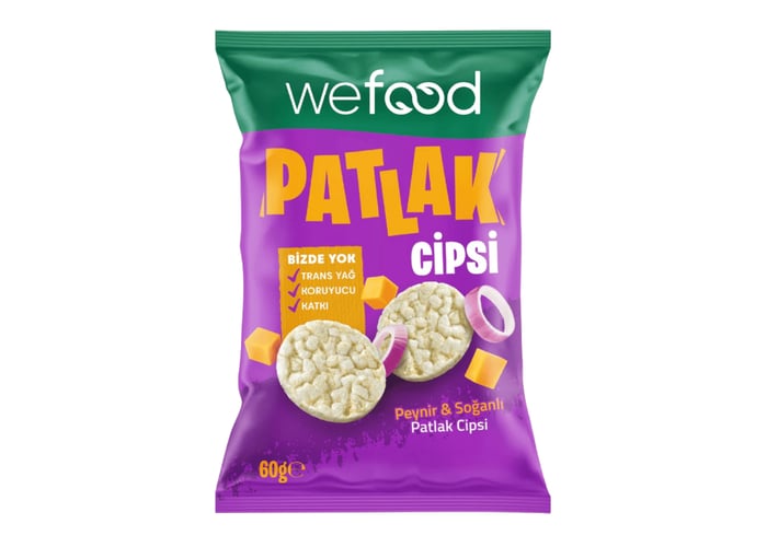 Peynir & Soğanlı Patlak Cipsi (60gr) - Wefood