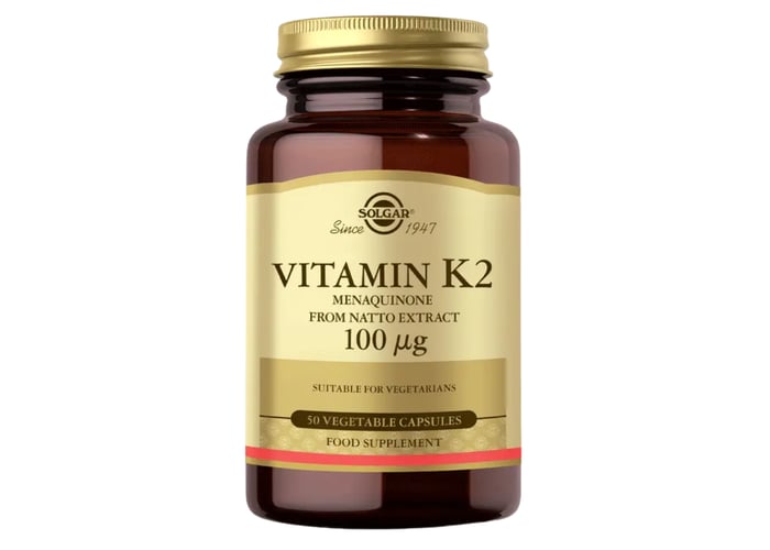 Vitamin K2 (50 tablet, 100mcg) - Solgar