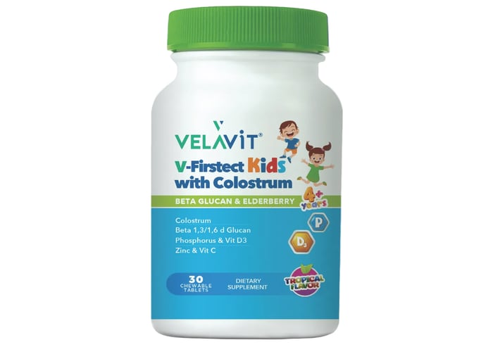 V-Firstect Kids with Colostrum Çiğneme Tableti (30 tablet) - Velavit