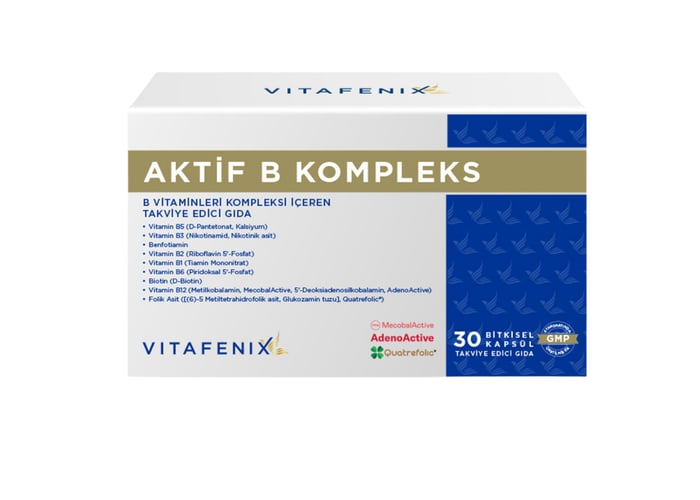 Aktif B Kompleks (30 bitkisel kapsül) - Vitafenix