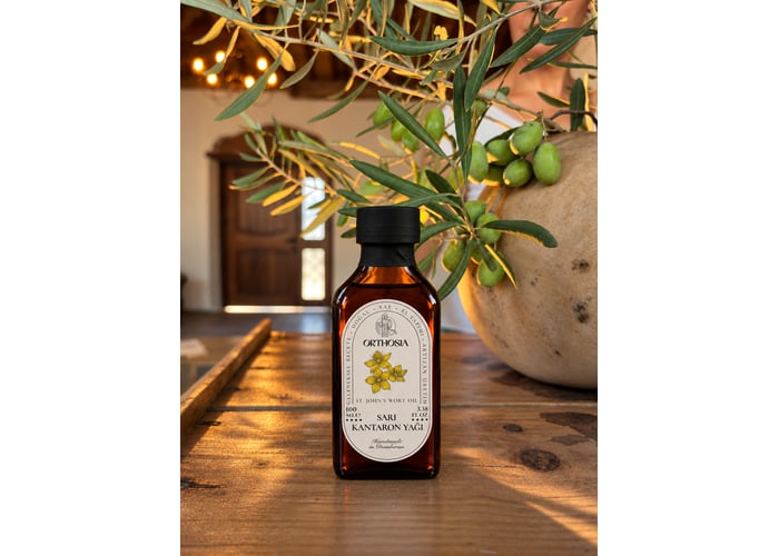 Doğal Sarı Kantaron Yağı, Geleneksel Demleme Cilt Bakım Yağı (100ml) - Orthosia