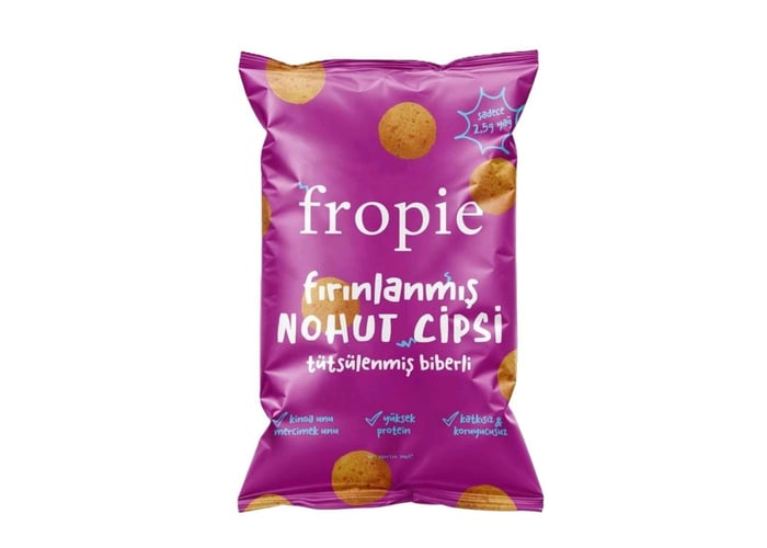 Tütsülenmiş Biber Çeşnili Fırınlanmış Nohut Cipsi (50gr) - Fropie