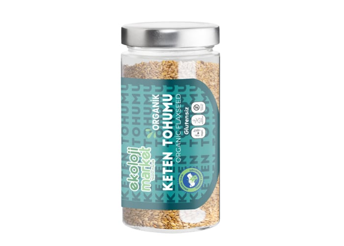 Organik Keten Tohumu Kavanoz (Glutensiz, 300gr) - Ekoloji Market