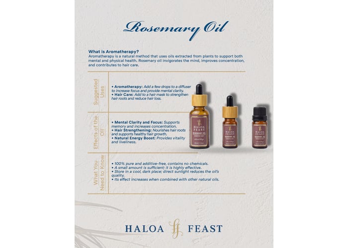 Biberiye Yağı (30ml) - HALOA FEAST