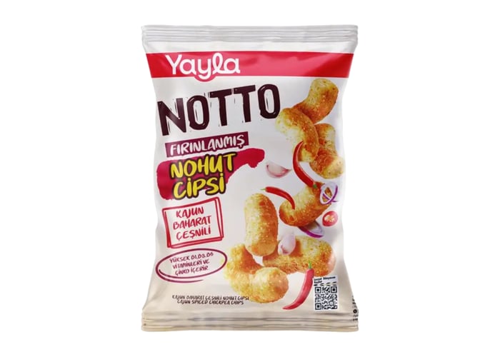 Notto Kajun Baharat Çeşnili Nohut Cipsi (55gr) - Yayla